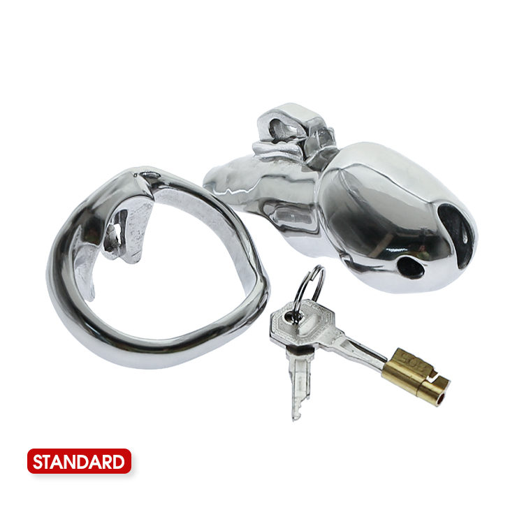 V3 Stainless Steel Male Chastity Device Adjustable Cock Cage Penis Lock Ring Bdsm Restraint Sex Toy - 11
