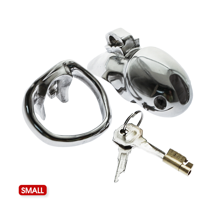 V3 Stainless Steel Male Chastity Device Adjustable Cock Cage Penis Lock Ring Bdsm Restraint Sex Toy - 9