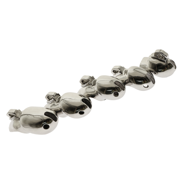 V3 Stainless Steel Male Chastity Device Adjustable Cock Cage Penis Lock Ring Bdsm Restraint Sex Toy - 2