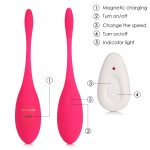 G-spot Vibrator Ben Wa Ball Remote Control Kegel Exercise 16 Speed Vibrating Eggs Sex Toys For Women Vaginal - 5