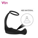 Penis Ring Vibrator Prostate Massager Dildo Erotic Silicone Climax Butt Plug Sex Toys For Men Delayed Ejaculation Anal - 6