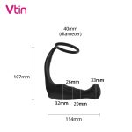 Penis Ring Vibrator Prostate Massager Dildo Erotic Silicone Climax Butt Plug Sex Toys For Men Delayed Ejaculation Anal - 2