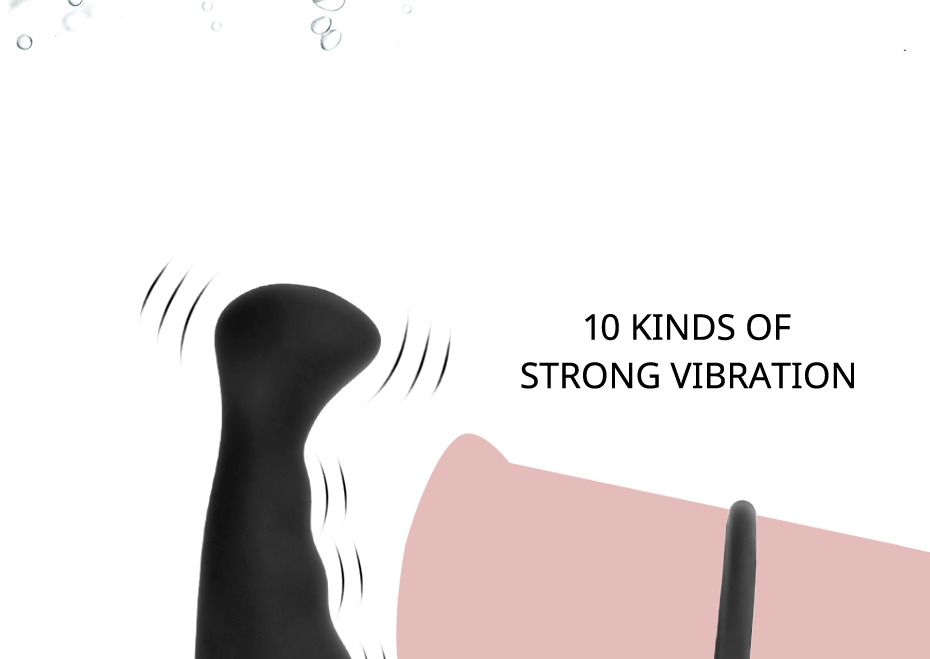 Silicone Vibrating Penis Ring Prostate Massager Dildo Anal Butt Plug Erotic Sex Toy For Mens Climax Enhancement - 6