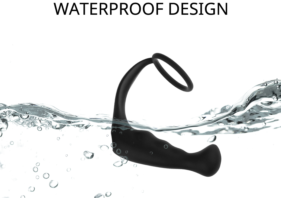 Silicone Vibrating Penis Ring Prostate Massager Dildo Anal Butt Plug Erotic Sex Toy For Mens Climax Enhancement - 5