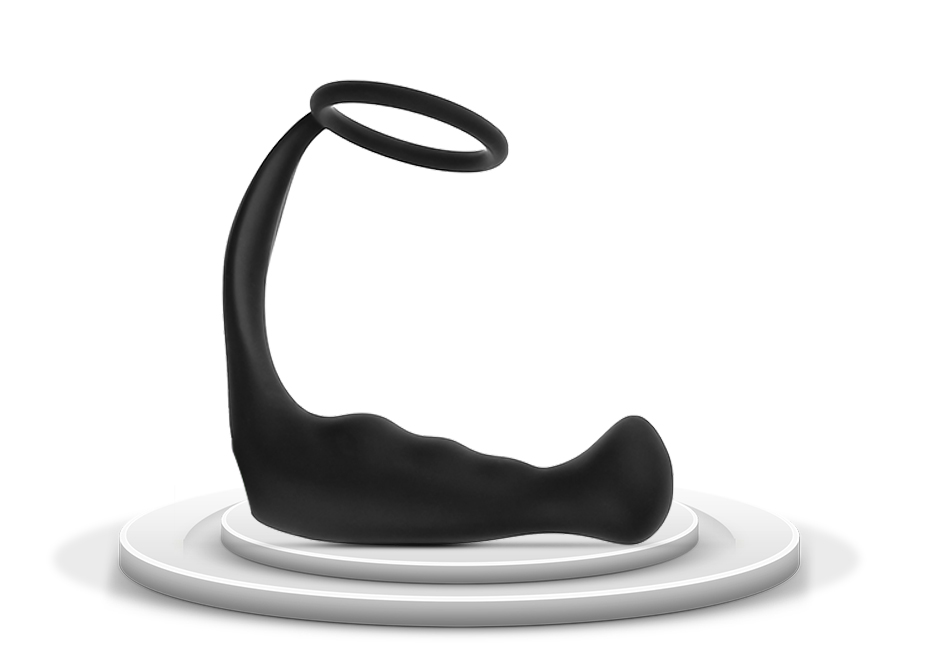 Silicone Vibrating Penis Ring Prostate Massager Dildo Anal Butt Plug Erotic Sex Toy For Mens Climax Enhancement - 1