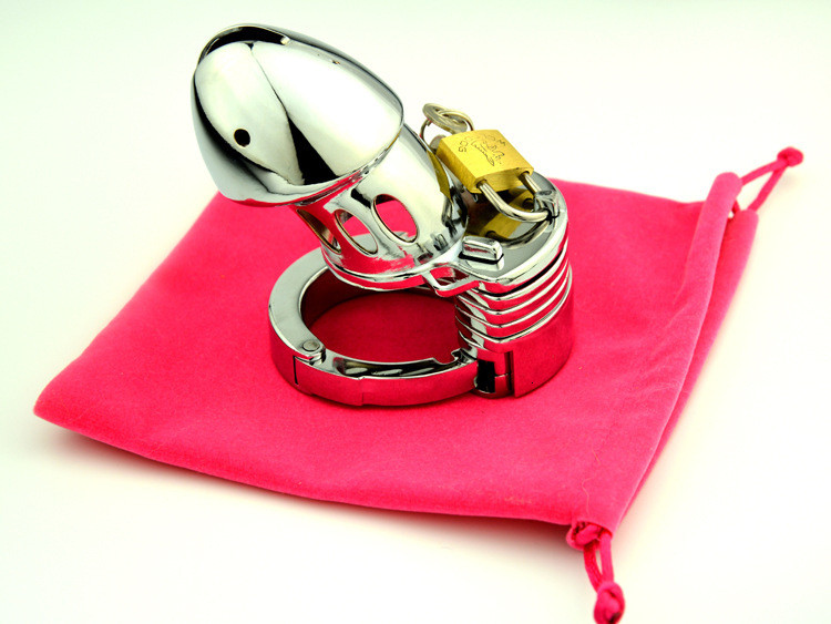 Adjustable Stainless Steel Male Chastity Cage With Penis Lock Bird Cock Style Fun Adult Sex Toy Cb019 - 10