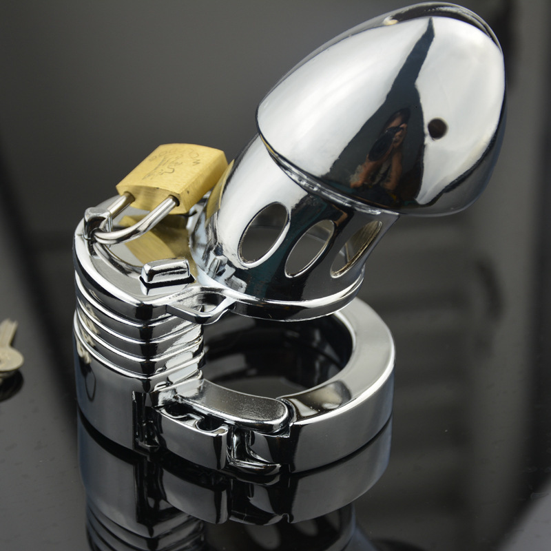 Adjustable Stainless Steel Male Chastity Cage With Penis Lock Bird Cock Style Fun Adult Sex Toy Cb019 - 9