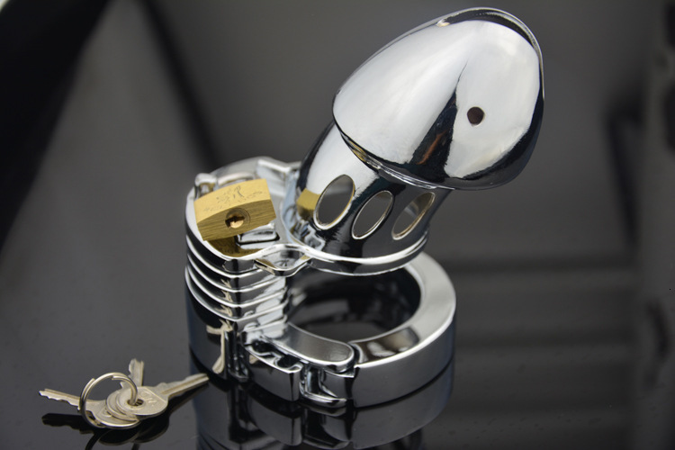 Adjustable Stainless Steel Male Chastity Cage With Penis Lock Bird Cock Style Fun Adult Sex Toy Cb019 - 8