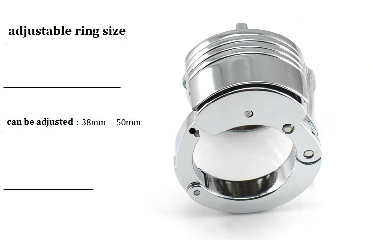 Adjustable Stainless Steel Male Chastity Cage With Penis Lock Bird Cock Style Fun Adult Sex Toy Cb019 - 5