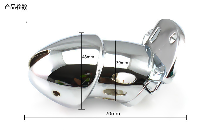 Adjustable Stainless Steel Male Chastity Cage With Penis Lock Bird Cock Style Fun Adult Sex Toy Cb019 - 2