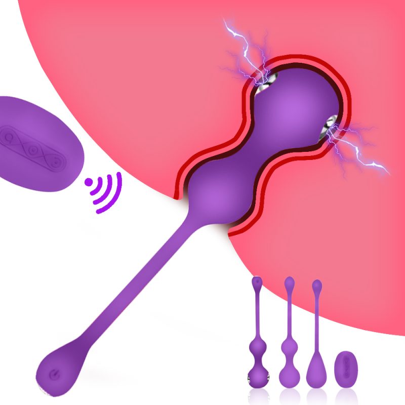Wireless Remote Kegel Balls Vagina Exercise Machine Electric Shock Eggs Vibrator Geisha Ball Sex Toys For Women