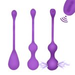 Wireless Remote Kegel Balls Vagina Exercise Machine Electric Shock Eggs Vibrator Geisha Ball Sex Toys For Women - 2