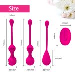 Wireless Remote Kegel Balls Vagina Exercise Machine Electric Shock Eggs Vibrator Geisha Ball Sex Toys For Women - 4