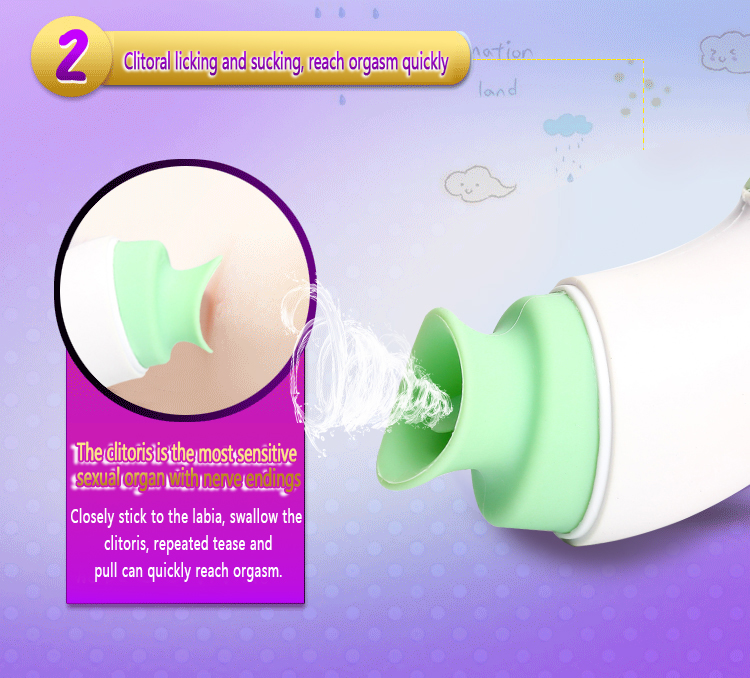 Womens Clitoris Tongue Vibrator Nipple Sucker Breast Enlargement Stimulator Adult Intimate Pleasure Toys - 6