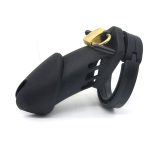 4 Colors Male Silicone Chastity Device Cock Cage With 5 Size Penis Ring Cages Men Virginity Belt Sex Toy - 2