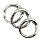 Male Stainless Steel Penis Ring Bondage Ball Heavy Cock Rings Scrotum Stretcher Delayed Ejaculation Sex Toys For Man - 6