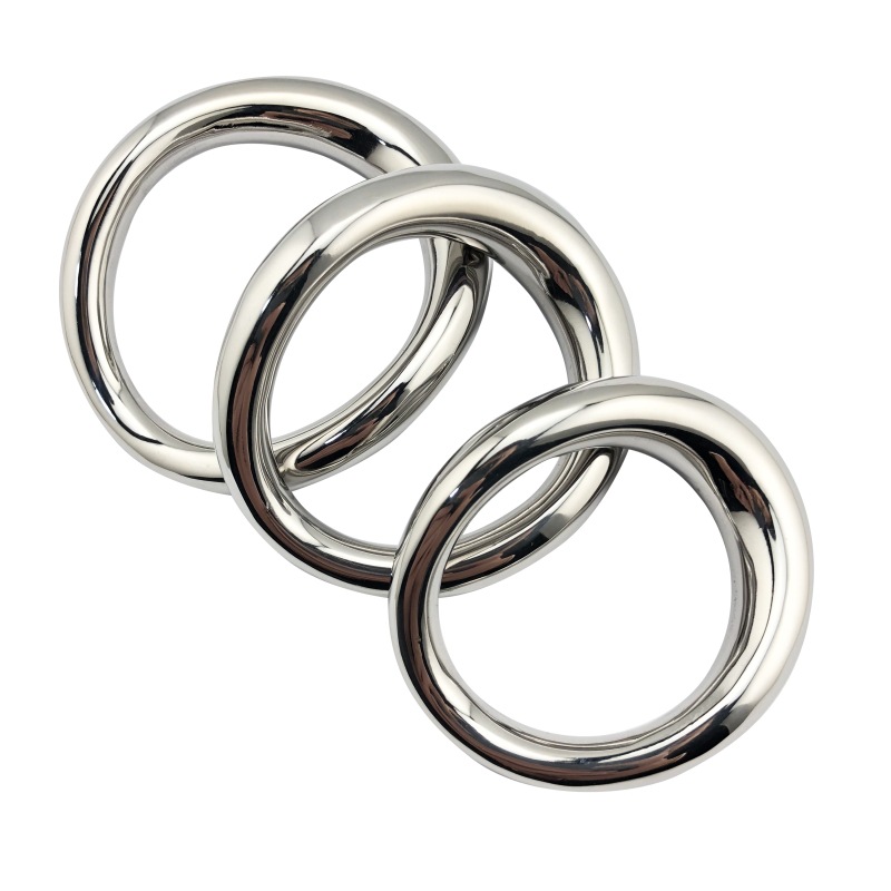 Stainless Steel Male Enhancement Ring Scrotum Stretcher Bondage Ball Delayed Ejaculation Aid Adult Pleasure Toy For Men - 2