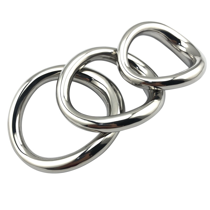 Stainless Steel Male Enhancement Ring Scrotum Stretcher Bondage Ball Delayed Ejaculation Aid Adult Pleasure Toy For Men - 1
