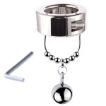 Stainless Steel Height Heavy Ball Stretcher Scrotum Bondage Training Bdsm Cock Ring Sex Toys For Men 300 400g - 3