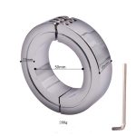 Stainless Steel Penis Ring Sex Delay Dick Stretcher Product Male Device Metal Screw Lock Semen Cock Cage Chastity Men Adult Toy - 6