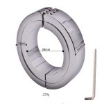 Stainless Steel Penis Ring Sex Delay Dick Stretcher Product Male Device Metal Screw Lock Semen Cock Cage Chastity Men Adult Toy - 4