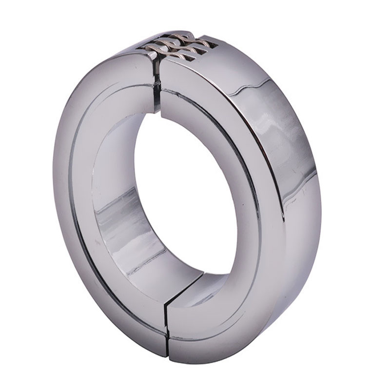 Stainless Steel Male Chastity Device Adult Toy Penis Ring Semen Lock Sex Delay Stretcher - 8