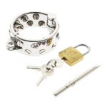 Kali's Teeth Sharp 2 Rows Ring Scrotum Pendant Male Chastity Device Kalis Spike Torture Devices - 3