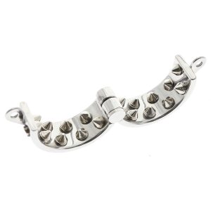 Kali's Teeth Sharp 2 Rows Ring Scrotum Pendant Male Chastity Device Kalis Spike Torture Devices - 2