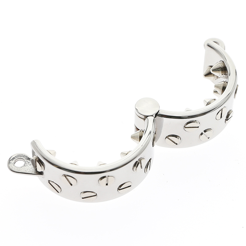 Kalis Spike Male Chastity Device Sharp 2rows Ring Scrotum Pendant Kalis Teeth Torture Tools - 6