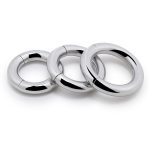 Stainless Steel Sex Delay Rings Ejaculation Prostate Dick Penis Ring Scrotum Magnetic Cock Toy For Men Cockring - 3