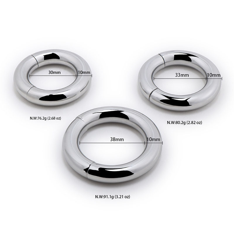 Stainless Steel Male Enhancement Magnetic Cockring Prostate Stimulating Delay Ring Ejaculation Control Sex Toy For Men - 6