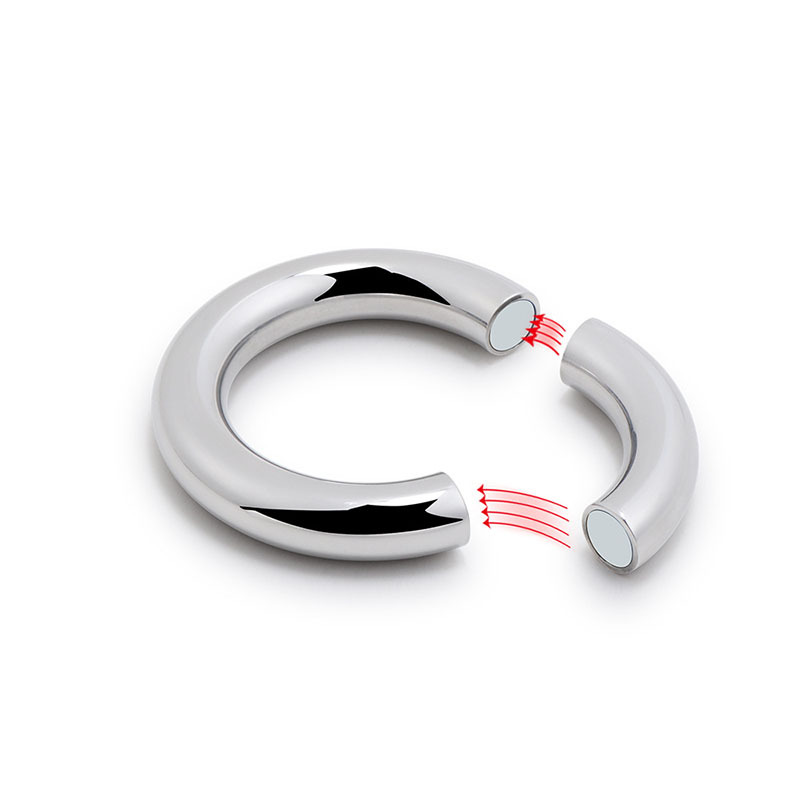 Stainless Steel Male Enhancement Magnetic Cockring Prostate Stimulating Delay Ring Ejaculation Control Sex Toy For Men - 4