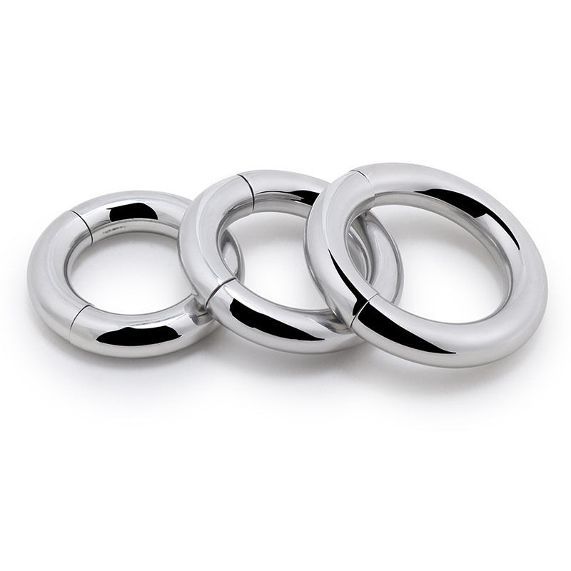 Stainless Steel Male Enhancement Magnetic Cockring Prostate Stimulating Delay Ring Ejaculation Control Sex Toy For Men - 2