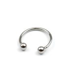 Dual Ball Stainless Steel Cock Head Glans Penis Ring Sex Increase Orgasm Products For Men 30x8mm Ek-new - 2