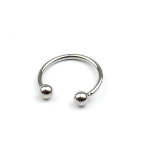 Dual Ball Stainless Steel Cock Head Glans Penis Ring Sex Increase Orgasm Products For Men 30x8mm Ek-new - 2