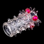 1pcs Penis Rings Condoms Beads Enlargement For Men Sleeve Rubber Sex Toys Adults Delayed Ejaculation Vagina Stimulator - 4