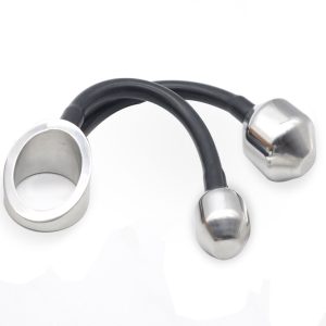 2 Option Stainless Steel & Silicone Cock Ring Heavy Pendent Metal Ball Penis Rings Cbt Sex Toy For Men Gay Stretcher Chastity - 2