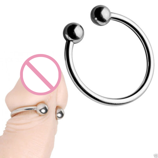 Stainless Steel Dual Ball Penis Ring For Enhanced Orgasm Male Sexual Enhancement Products - 1