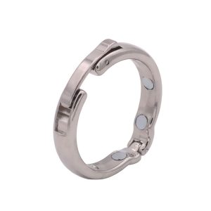 Metal Foreskin Correction Penis Ring Adjustable Size Magnetic Glans Physiotherapy Male Circumcision V Type Cock - 2