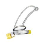 Male Urethral Sound Lock In Chastity Device 4 Rings Size Fetish Metal Sex Toy Catheter Insertion Cage For Men G103