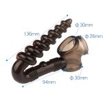 Silicone Anal Prostate Massager G Sex Toys Vibrator Cock Ring For Men & Masturbator Penis - 6