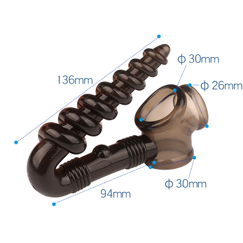 Silicone Prostate Massager Gspot Vibrator Male Masturbator Cock Ring Mens Intimate Toy - 9