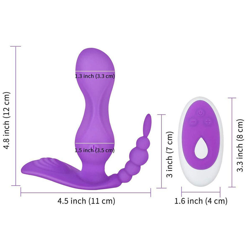 10speed Dualhead Wearable Vibrating Panties With Remote Gspot Clitoral Stimulator Dildo Vibrator Womens Sexual Pleasure Toy - 3