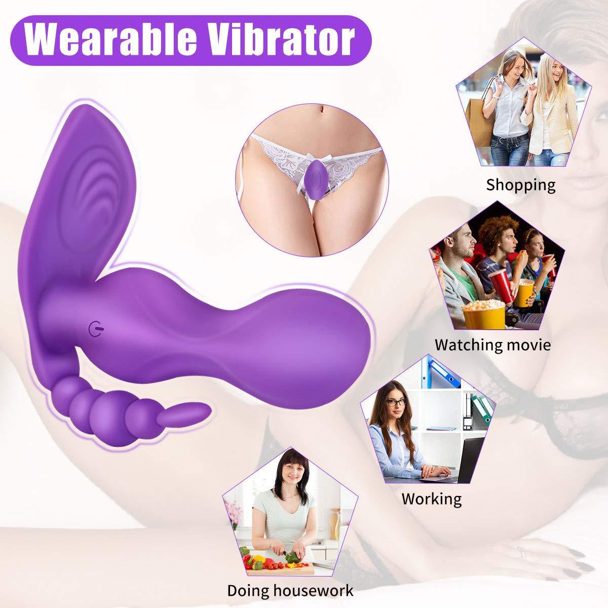 10speed Dualhead Wearable Vibrating Panties With Remote Gspot Clitoral Stimulator Dildo Vibrator Womens Sexual Pleasure Toy - 6
