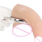 Stainless Steel Ball Stretcher Cock Ring Penis Bondage Lock Heavy Male Metal Scrotum Delay Ejaculation Bdsm Sex Toy Men - 6