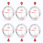 Stainless Steel Ball Stretcher Cock Ring Penis Bondage Lock Heavy Male Metal Scrotum Delay Ejaculation Bdsm Sex Toy Men - 5