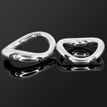 Stainless Steel Ball Stretcher Cock Ring Penis Bondage Lock Heavy Male Metal Scrotum Delay Ejaculation Bdsm Sex Toy Men - 3