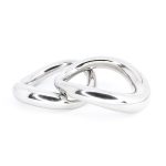 Stainless Steel Ball Stretcher Cock Ring Penis Bondage Lock Heavy Male Metal Scrotum Delay Ejaculation Bdsm Sex Toy Men - 2