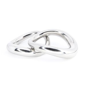 Stainless Steel Ball Stretcher Cock Ring Penis Bondage Lock Heavy Male Metal Scrotum Delay Ejaculation Bdsm Sex Toy Men - 2