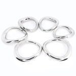 Stainless Steel Ball Stretcher Cock Ring Penis Bondage Lock Heavy Male Metal Scrotum Delay Ejaculation Bdsm Sex Toy Men